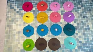 DecoRaya Penutup Cawan Silikon Silicone Mug Cover Food Grade Dust Proof Flexible Cup Lid Universal Reusable Kitchen Dining Table Coffee Tea Water Glass Mug Home Office Travel Drink Protector 防溅杯盖 防护盖
