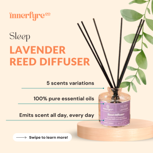 Sleep Reed Diffuser | 50ml/100ml | Calming Lavender Essential Oil | Restful Home Fragrance & Perfect Gift Choice