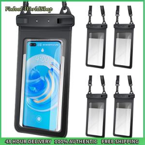 Floating Phone Pouch 5pcs with Lanyard for Safe Use in Pools and Beaches