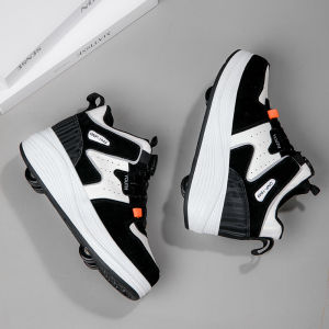 New Childrens Four-Wheel Detachable Upgraded Heelys Shoes Boys Roller Sneakers Roller Skates Girls Student Heelys Shoes