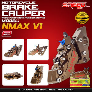 1101 Motorcycle Brake Caliper GOLD For NMAX V1/V2/SNIPER135/AEROX155/SNIPER150/155 Made In Thailand