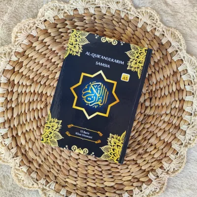 Alquran Samsia A5 Hard Cover Rasm Utsmani 15 Baris Ayat Pojok