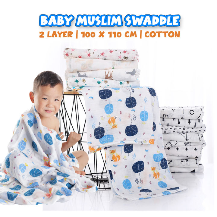 Ezylittles Baby swaddle blanket muslin swaddle blanket newborn cotton