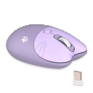 Mofii Cute Cat 2.4G Wireless Mouse USB Receiver Plug and Play 3 Adjustable DPI Compatible with LaptopPC Computer