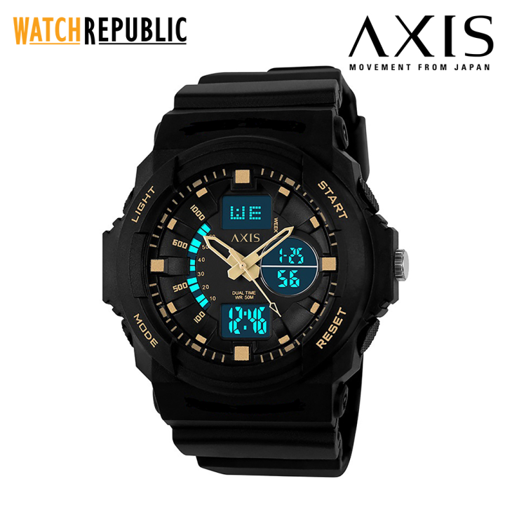 AXIS Sports Black Rubber Watch For Men AP1346-0216 | Lazada PH