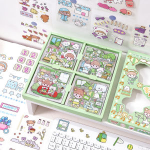 Stiker Momo Motif Kartun Korea Lucu Anti Air Dekorasi Handbook Scrapbook DIY PREMIUMMART