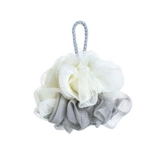 Flower Mesh Bath Sponge with Hanging Loop Soft Body Scrubber
