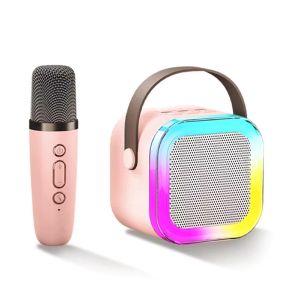 Wireless Karaoke Speaker With Karaoke Bluetooth Microphone Home KTV Karaoke Machine RGB Light Portable Mini Bluetooth