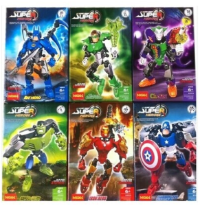 (Msia Stock) Decool 6003 Super Heroes Green Light Man Ironman America Captain Hulk Building Blocks Bricks Toys - Ready Stock, Fast Shipping