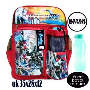 TAS RANSEL ANAK SD & TK ULTRAMAN BERHADIAH BOTOL