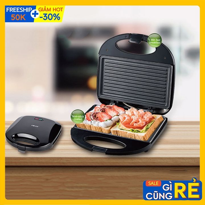 Máy Nướng Kẹp Bánh Mì Dài 2 Mặt Haeger 750W | Lazada.vn