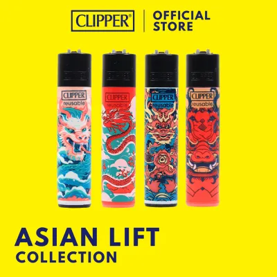 ไฟแช็ค คลิปเปอร์ Clipper Lighters Asian Lift ไฟแช็คเติมแก๊สได้ เปลี่ยนหินไฟได้ แรงสู้ลม พกพาสะดวก