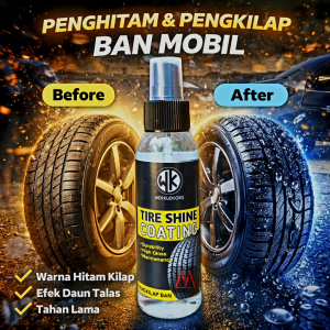 Tire Shine Coating / Pengkilap Ban Motor & Mobil / Penghitam Ban / Semirban