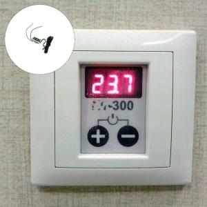 Precise Digital Thermometers Real Time Display Waterproof Probes 1meter Cable For Temperature Controller systems Heat Resist