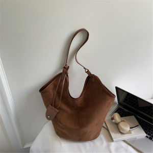 ZEFAN 【COD】กระเป๋า Vintage Frosted ความจุขนาดใหญ่กระเป๋า Tote เดินทางกระเป๋าสะพายสุภาพสตรีกระเป๋าสะพายใหม่สบาย ๆ