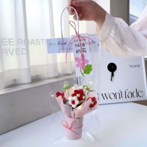 Combo set hoa len handmade tặng quà bạn gái nữ kèm túi đèn xinh đẹp rẻ sinh nhật ngày lễ giáng sinh