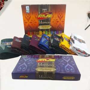 GROSIR 10 PCS Sarung Tenun Dewasa Laki Laki ATLAS IDAMAN KEMBANG Behaestex