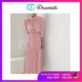 Dreamtale Adeena Muslimah Wear Dress Muslimah Pleated Dress Classy Dress Abaya Dress Muslim Dress Baju Wanita WCO160. 