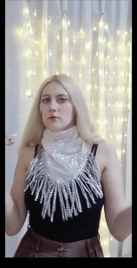 Blingbling Hair Scarves Bandana Rhinestones Headwraps Bachelorette Party Neckerchief Bandana Head Scarfs for Vacation