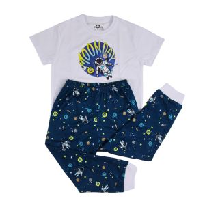Noonie- Boys Terno (3-12Y) - Cotton T shirt & Pajama Jogger Set Sleepwear - Graphic DTF print
