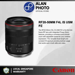 Canon RF 20-50mm F4 L IS USM PZ Lens [Canon RF] | Canon Singapore Warranty