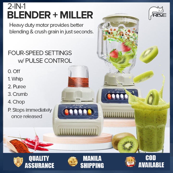 2 in 1 blender, 2000 W, multifunctionele l, mixer, smoothieblender