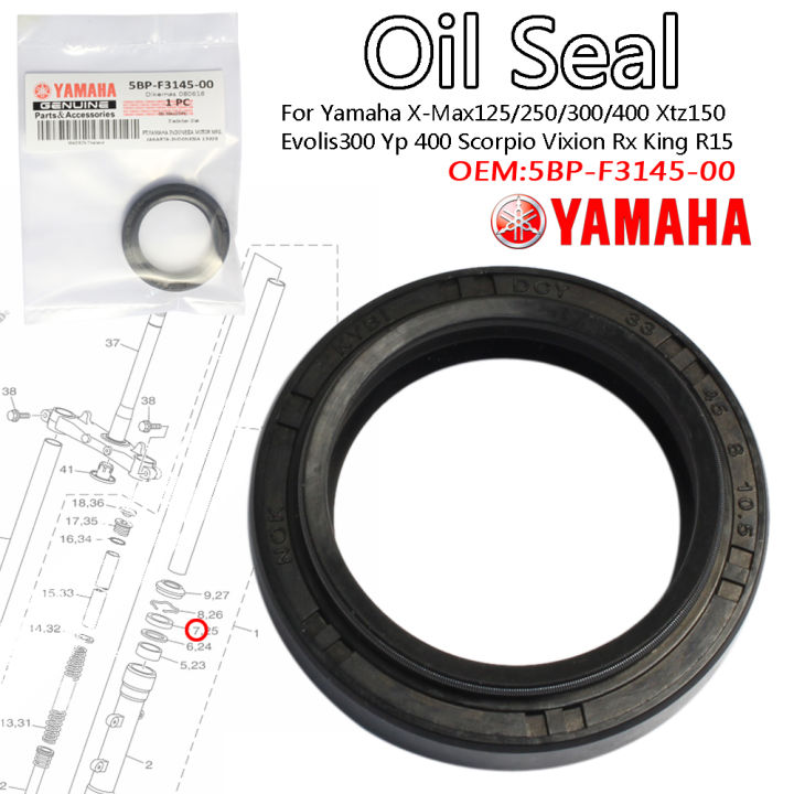 Genuine Yamaha Fork Oil Seal Xmax Yzf R Bp F Lazada Ph