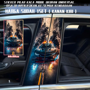 Ready Stock Car sticker PE film Cover Stripe Car Door Center 184 Car Column Pillar sticker Car Window Middle