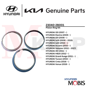 [ORIGINAL] Piston Ring Kit STD for HYUNDAI i30 / Elantra / Accent / Creta (23040-2B001)