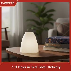E-WOITD E27 Circular Plastic Lampshade Long Tube Conical Shape PP E14 Bulb Cover for Chandelier Pendant Lamp Replacement Accessory
