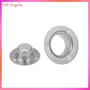 [Hill Angelia] Stainless Steel Flange Seat For Wardrobe Curtain Cloth Rod Seat Round Tube Seats Bracket Household Furniture Hardware Towel Tube Holder