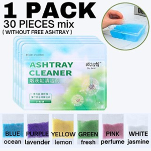 Premium Square Crystal Glass Ashtray Multi-purpose Decorative Cigarette Ash Holder for Home Office