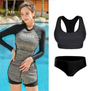 Sailbee của phụ nữ chống nắng tia cực tím tay áo dài chống mẩn ngứa Wetsuit Áo Tắm hàng đầu n021