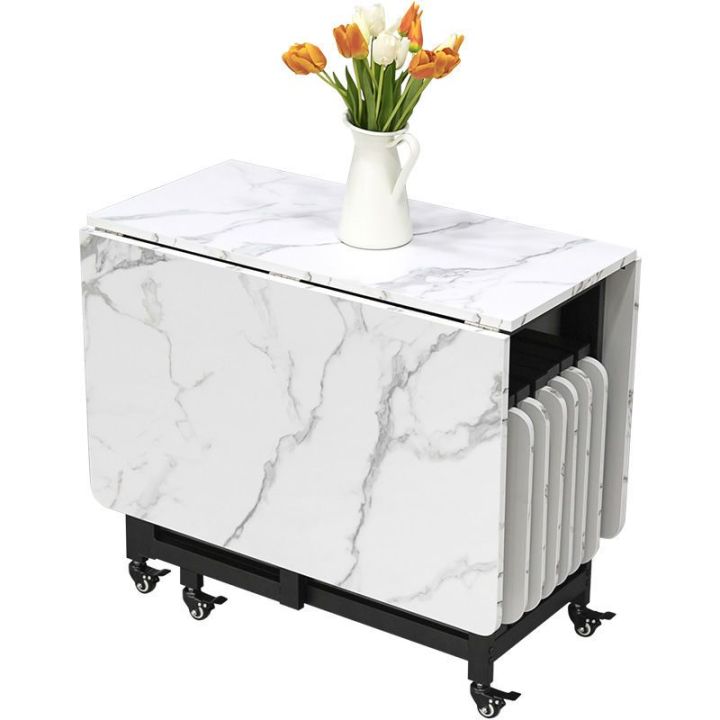 Portable Folding Dining Table Small Apartment Home 8 Rectangular Dining