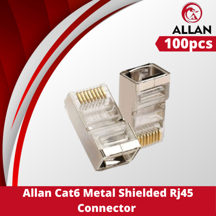 Allan 100PC RJ45 Passthrough/TAGUSAN Rj45/Metal Rj45/Rj45 Connector ...