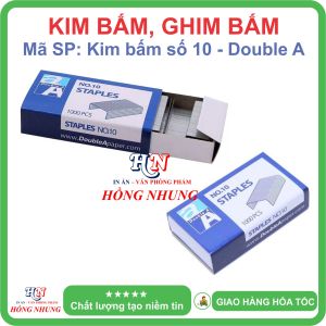 [SÉT] COMBO 2 Hộp nhỏ Kim Bấm Số 10 Nhãn Hiệu Double A Thương Hiệu Uy Tín Chất Lượng