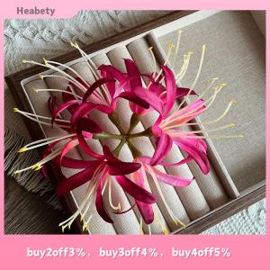 Heabety Flower Duckbill Clip Simulation Flower Hairpin Three-dimensional Flower Hairpin Super Fairy Headdress Accessory