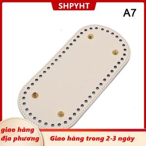 [COD] SHPYHT Giao hàng địa phương 22x10Cm Dài Dưới Cho Dệt Kim Túi PU Da Cơ Sở Túi Handmade Dưới Với Lỗ Tự Làm Crochet Túi Phụ Kiện Phía Dưới