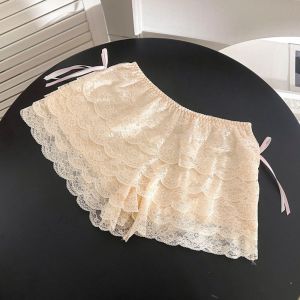 FGVDV JK Lolita Lace Safety Pants Bowknot Ruffled Safety Shorts Women Thin Underwear Summer Loose Short Pants For Women Girl