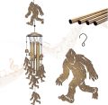 Bigfoot Wind Chimes Outdoor Sasquatch Decor, Deep Tone Soothing Melodic Tones Windchime, Memorial Wind Chimes for Outside with Big Foots Wind Catcher, Best Gifts for Men/Women Porch Garden Decoration. 