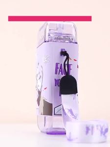 Frozen Design Water Bottle Childrens straw cup with water cup