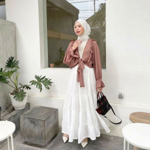 ROK CERUTY BABYDOLL PREMIUM / ROK REMPEL CERUTY / ROK SUSUN RUFFLE MAXI SKIRT PANJANG