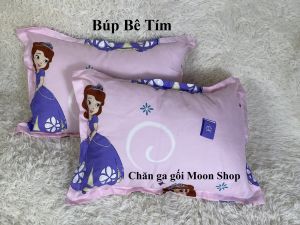 🍀 Gối nằm người lớn (vỏ + ruột) áo gối đầu poly cotton 40x60cm có khoá kéo🍀 - có bán lẻ ruột trắng [Tim đỏ new]
