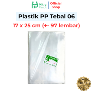 Plastik PP 17x25 Tebal 06 Kantong Plastik Snack Keripik Tebal Bening Transparan