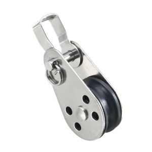 BABYBANG Nylon 316 Pulley For Crane Marine Sailing Power Transmission Parts Bearing Lifting Wheel Tools Fixed Traction Pulley Kayak Boat Accessories 25mm Stainless Steel Pulley
