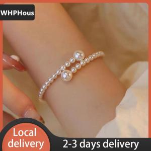[COD] WHPHous Ship within 24 hours Imitation Pearl Bracelet Stretchable Pearl Bracelet Pearl Bracelet for Women Bridal Jewelry Gift