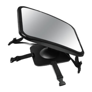 Hamshmoc gương chiếu hậu xe bé HD góc rộng 360 ° xoay dây đeo kép an toàn phù hợp lắp đặt ngược cho xe an toàn