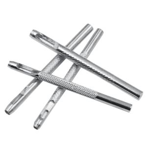 Leather Tools Leather Punch Leathercraft Hole Craft Set Hollow Puncher Belt Punch 4 Pc Set 2.5/3/3.5/4mm