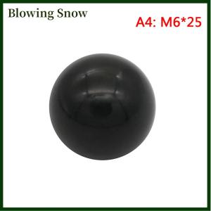 Blowing Black plastic M4 M5 M6 M8 M10 M12 thread ball shaped head clamping nuts knob