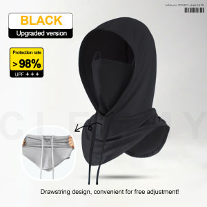 Ice Silk Sunscreen Cap UV Resistant Outdoor Full Face Mask Sun Protection Breathability Cooling